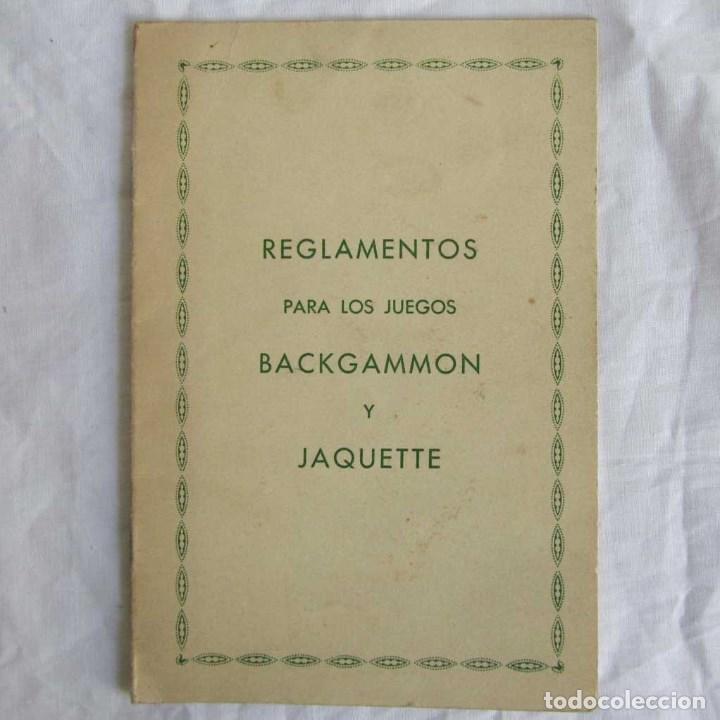 Juegos de mesa: Reglamentos para los juegos de Backgammon y Jaquette - Foto 1