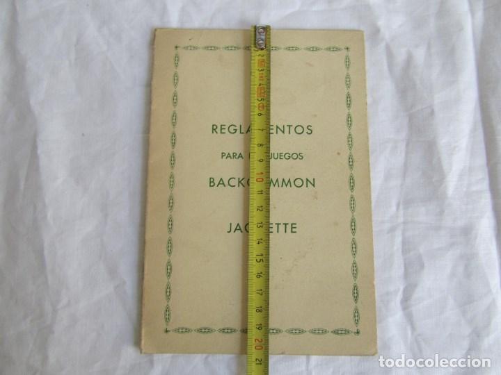 Juegos de mesa: Reglamentos para los juegos de Backgammon y Jaquette - Foto 4