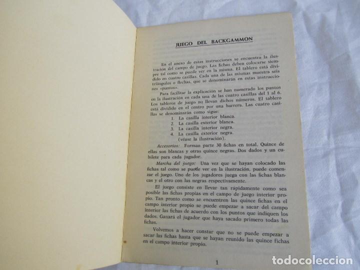 Juegos de mesa: Reglamentos para los juegos de Backgammon y Jaquette - Foto 5