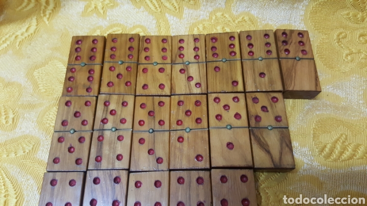 Juegos de mesa: JUEGO DE DOMIN&Oacute; DE MADERA DE RAIZ - Foto 4