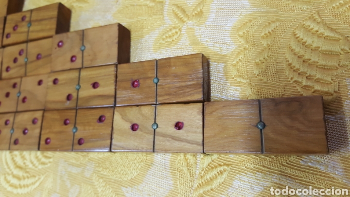 Juegos de mesa: JUEGO DE DOMIN&Oacute; DE MADERA DE RAIZ - Foto 7