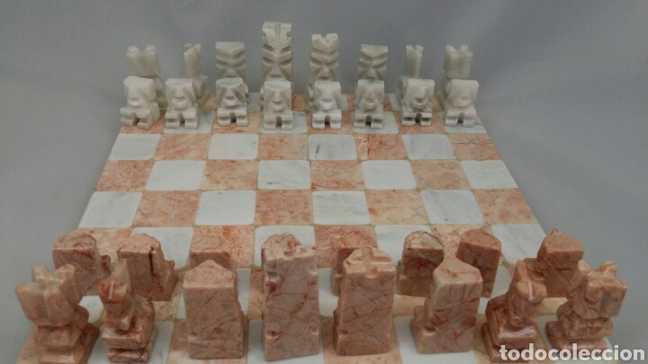 Juegos de mesa: Ajedrez de m&aacute;rmol 20&times;20cm - Foto 3