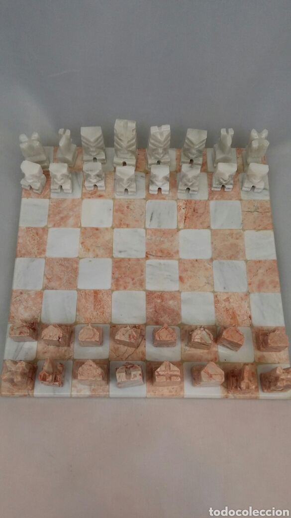 Juegos de mesa: Ajedrez de m&aacute;rmol 20&times;20cm - Foto 4
