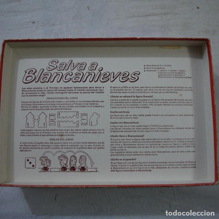 Juegos de mesa: SALVA A BLANCANIEVES. DISNEY - EDUCA - 1984 - Foto 2