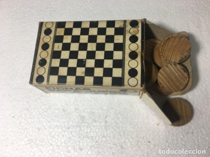 Juegos de mesa: Original Antiguo juego de damas en madera - Foto 2