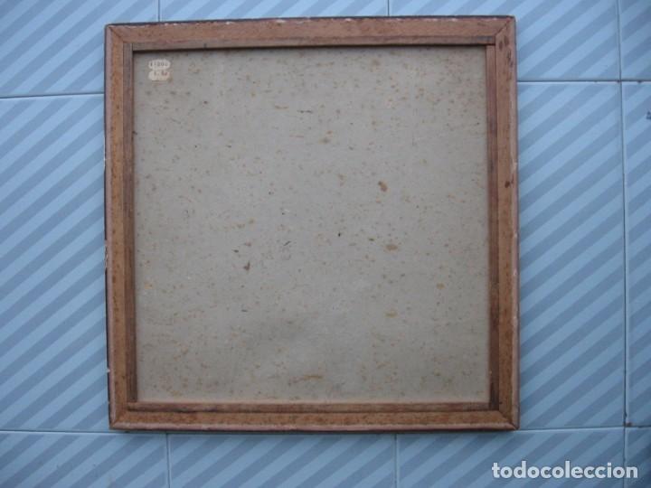 Juegos de mesa: Antiguo y enmarcado tablero de parchis - Foto 3