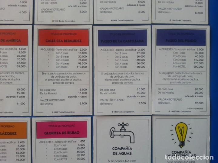 monopoly titulos propiedad,estaciones,electrici - Comprar Juegos de