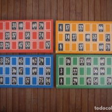 Juegos de mesa: LOTE DE 24 ANTIGUOS CARTONES DE BINGO, LOTERÍA.