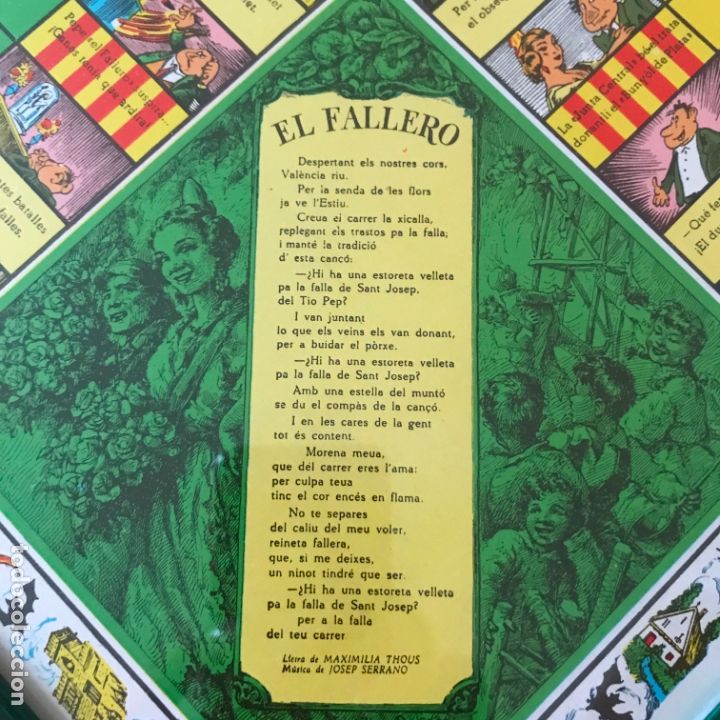 Juegos de mesa: Tablero parch&iacute;s * VALENCIA * FALLAS * - Foto 4
