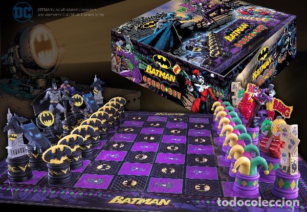 batman dark knight chess set ajedrez batman vs - Buy Antique board games on  todocoleccion
