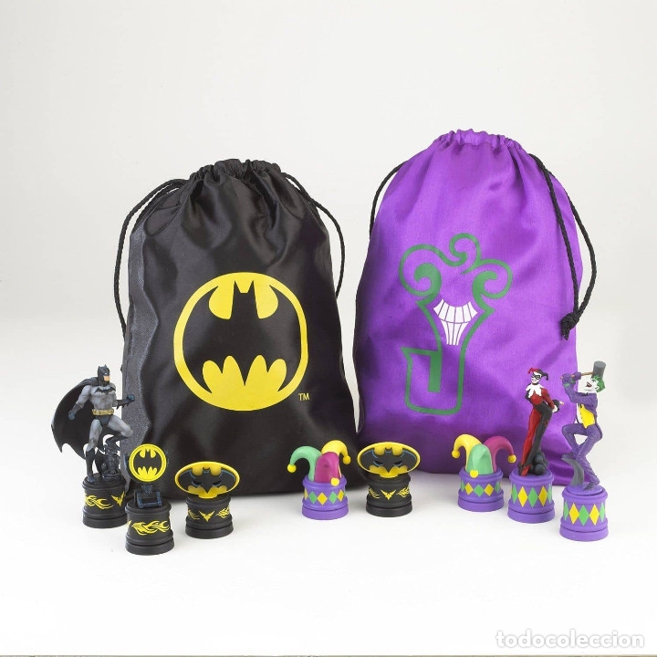 Juegos de mesa: BATMAN DARK KNIGHT CHESS SET AJEDREZ BATMAN VS JOKER DESCATALOGADO!!! - Foto 5