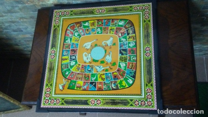 Juegos de mesa: ANTIGUO TABLERO JUEGO DE LA OCA PARCH&Iacute;S - Foto 2