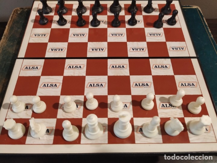 Juegos de mesa: AJEDREZ DE VIAJE MAGN&Eacute;TICO PUBLICIDAD ALSA - Foto 3