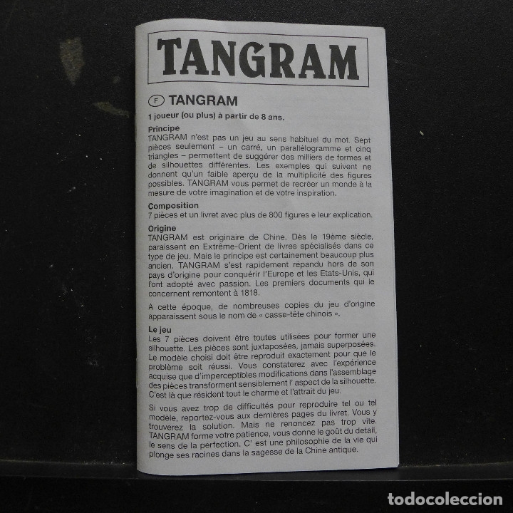 Juegos de mesa: JUEGO TANGRAM COMPLETO DE BLATZ - Foto 4