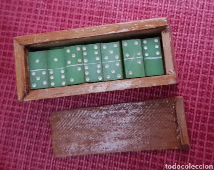 Juegos de mesa: Minusculo antiguo domin&oacute; - Foto 2