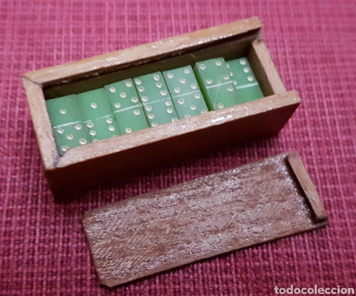 Juegos de mesa: Minusculo antiguo domin&oacute; - Foto 1