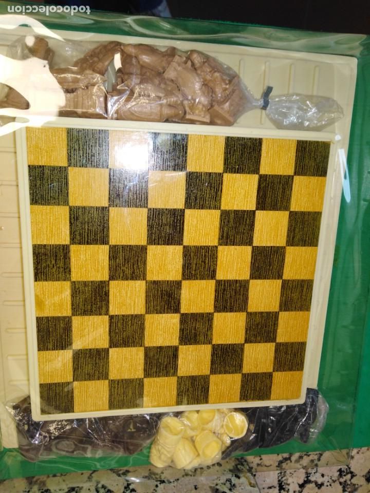 Juegos de mesa: Ajedrez y Damas antiguo Moros y Cristianos - Foto 4