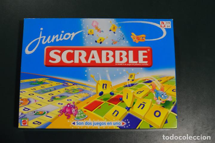 Juegos de mesa: Scrabble. Junior. Dos juegos en uno. MATTEL - Foto 1