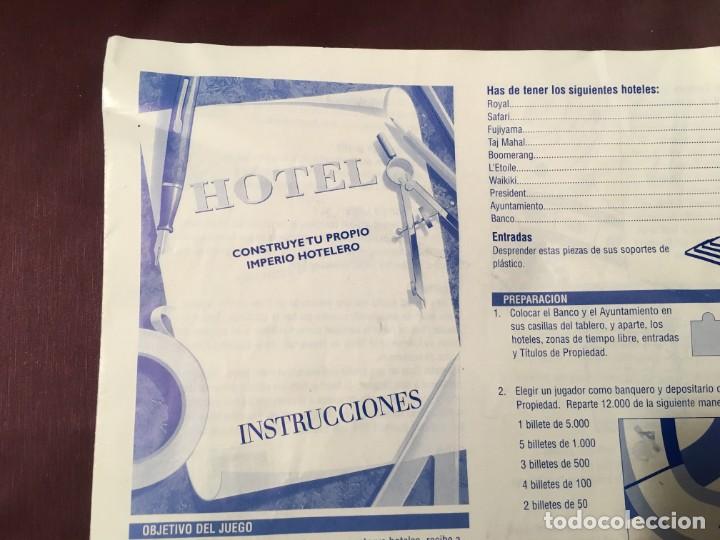 Instrucciones juego de mesa hotel de mb - Vendido en Venta ...