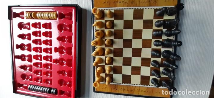 Juegos de mesa: Juego de ajedrez y damas magn&eacute;tico. - Foto 6