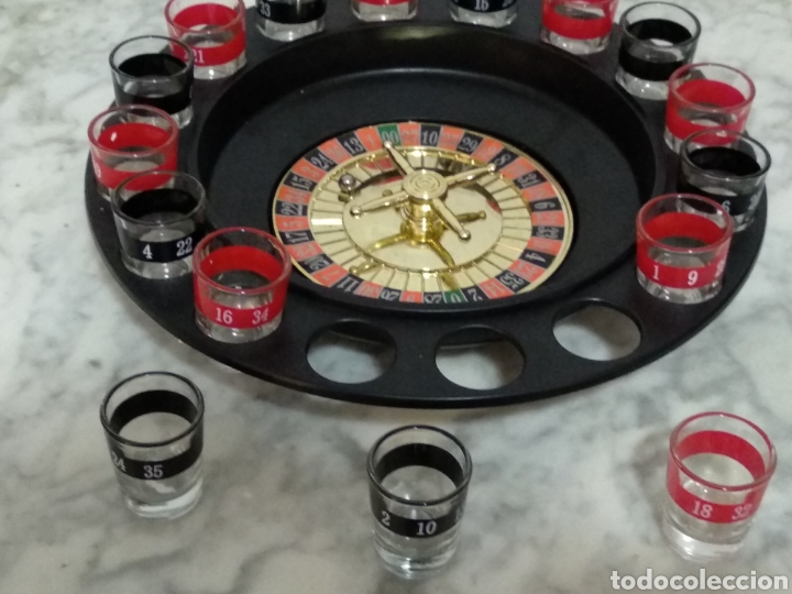 Juegos de mesa: BONITA RULETA CON VASOS DE CHUPITO - Foto 3