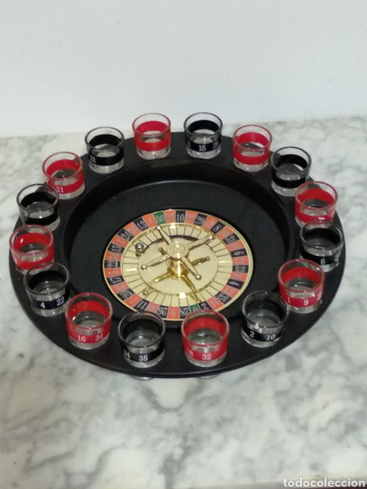Juegos de mesa: BONITA RULETA CON VASOS DE CHUPITO - Foto 1