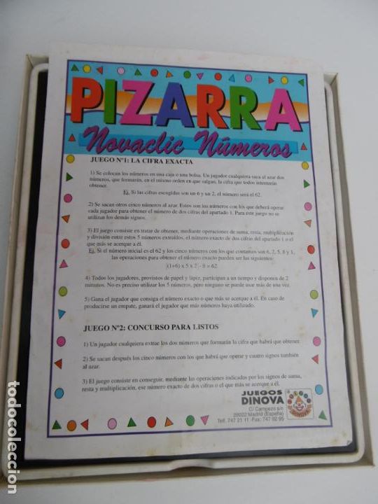 Juegos de mesa: PIZARRA - NOVACLC NUMEROS - DINOVA - Foto 3
