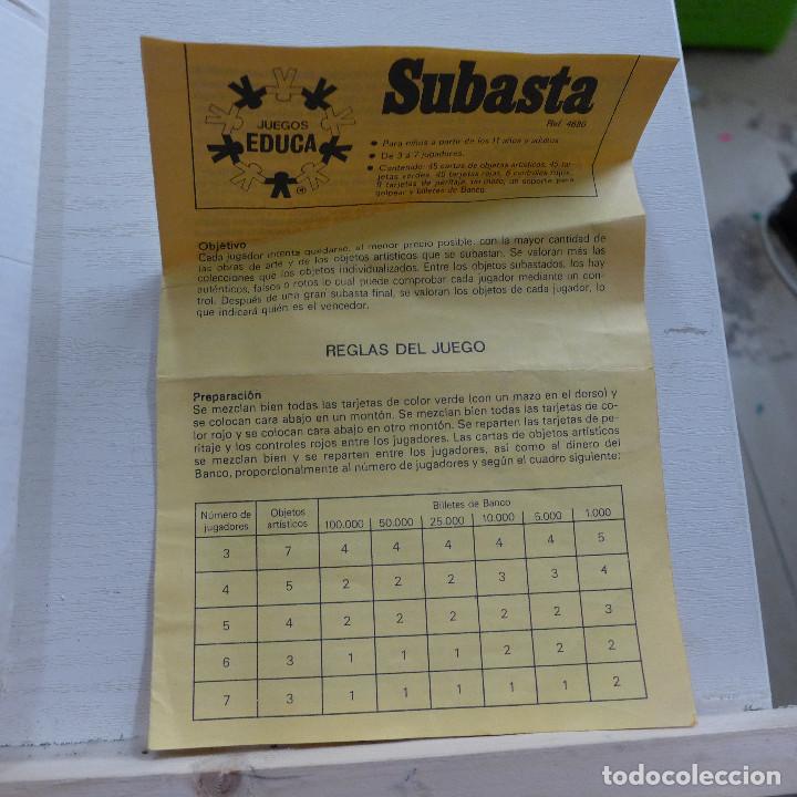 Juegos de mesa: SUBASTA DE EDUCA - Foto 13