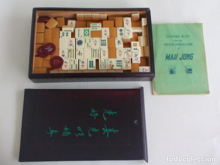 antiguo juego de mesa chino mah-jong mahjong fi - Comprar ...