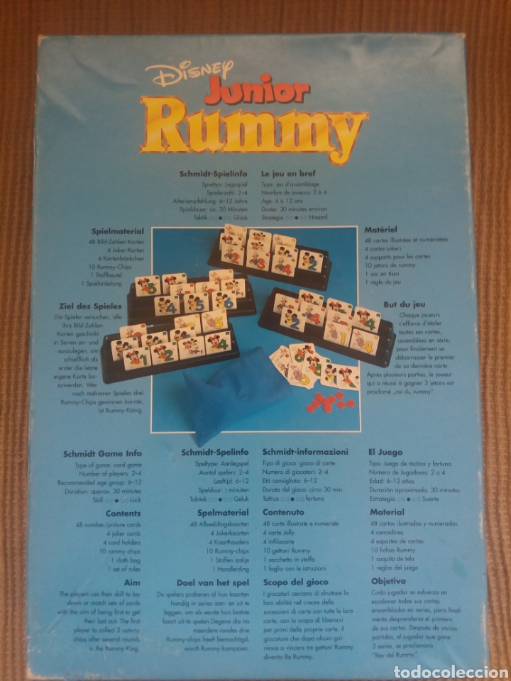 Juegos de mesa: RUMMY J&Uacute;NIOR -DISNEY- - Foto 5