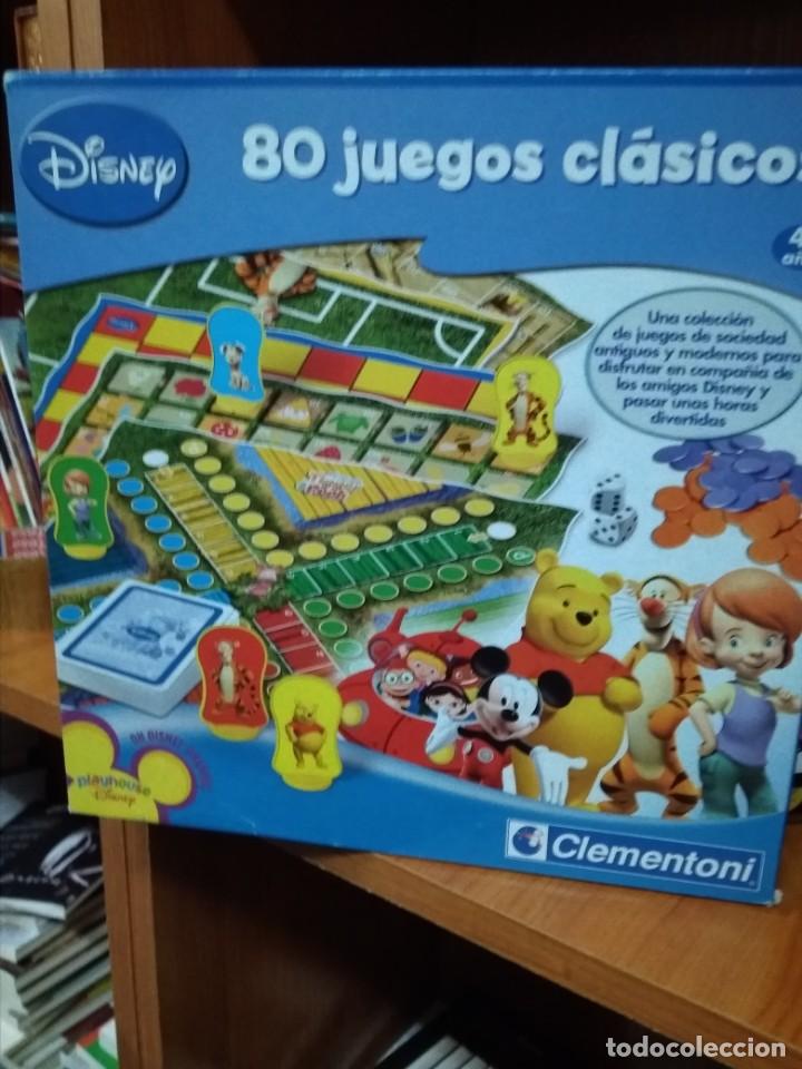 Juegos de mesa: 80 juegos cl&aacute;sicos Disney, Clementoni - Foto 1
