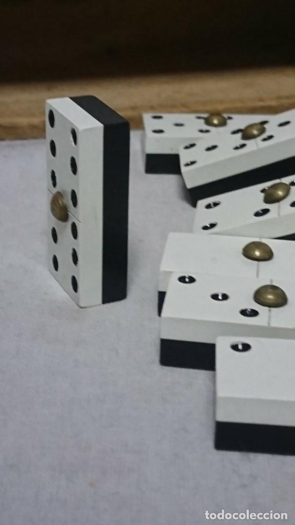 Juegos de mesa: ANTIGUO DOMINO EN CAJA DE MADERA - Foto 4