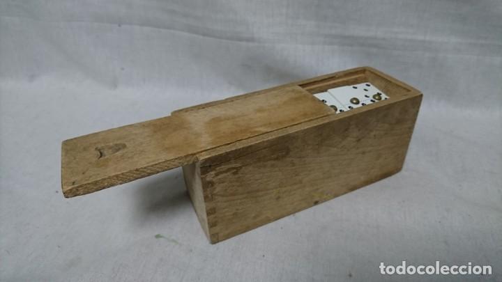 Juegos de mesa: ANTIGUO DOMINO EN CAJA DE MADERA - Foto 6