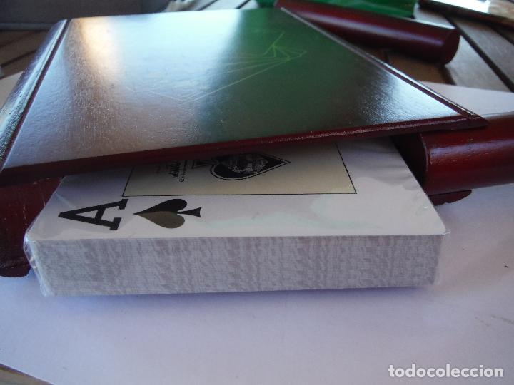 Juegos de mesa: ESTUCHE DE MADERA 2 BARAJAS DE POKER - Foto 6