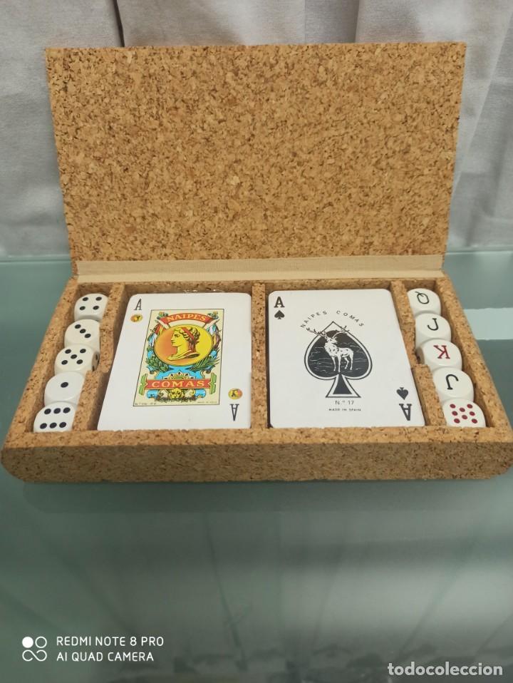 Juegos de mesa: CAJA CON CARTAS Y DADOS POKER - Foto 1