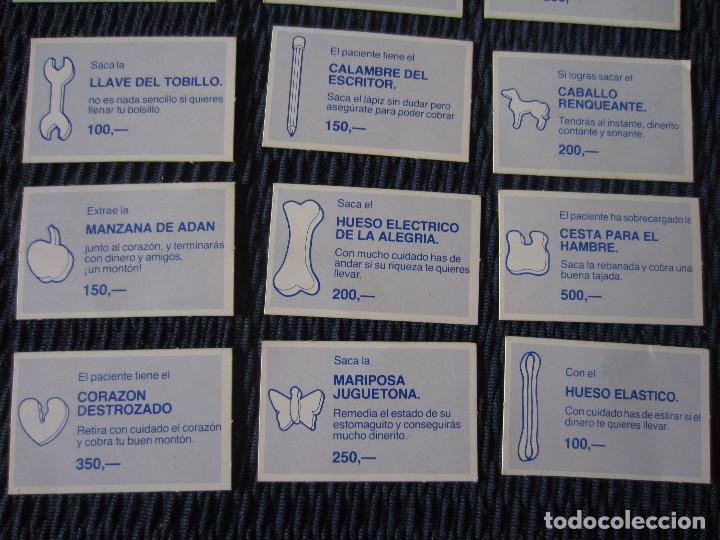 Juegos de mesa: Cartas Medico para Operacion de MB (version a&ntilde;o 2000) - Foto 3
