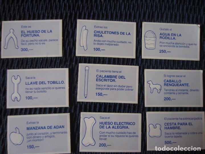 Juegos de mesa: Cartas Medico para Operacion de MB (version a&ntilde;o 2000) - Foto 5