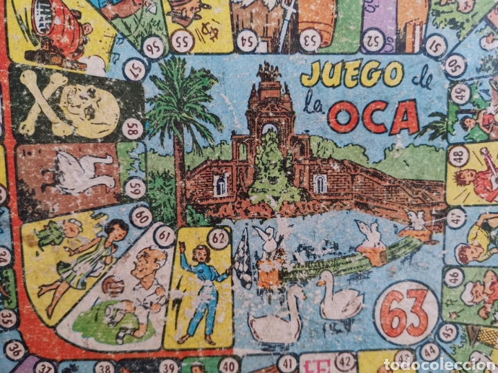 antiguo juego de la oca y parchis. tiro automát - Compra venta en  todocoleccion