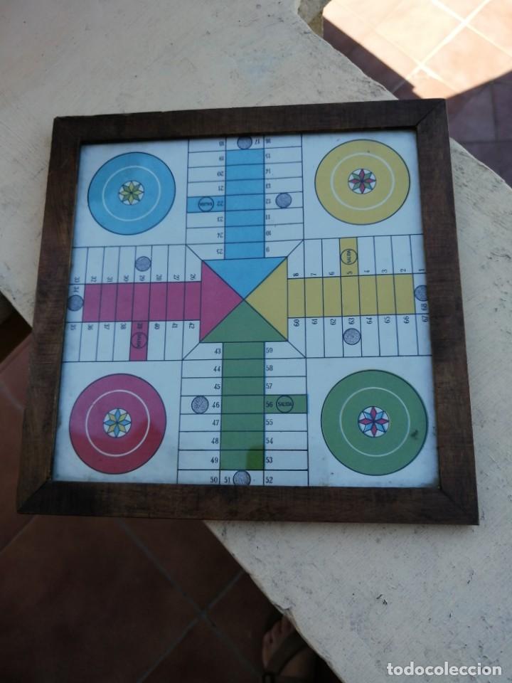 Juegos de mesa: Antiguo tablero parchis 20x20cm - Foto 1