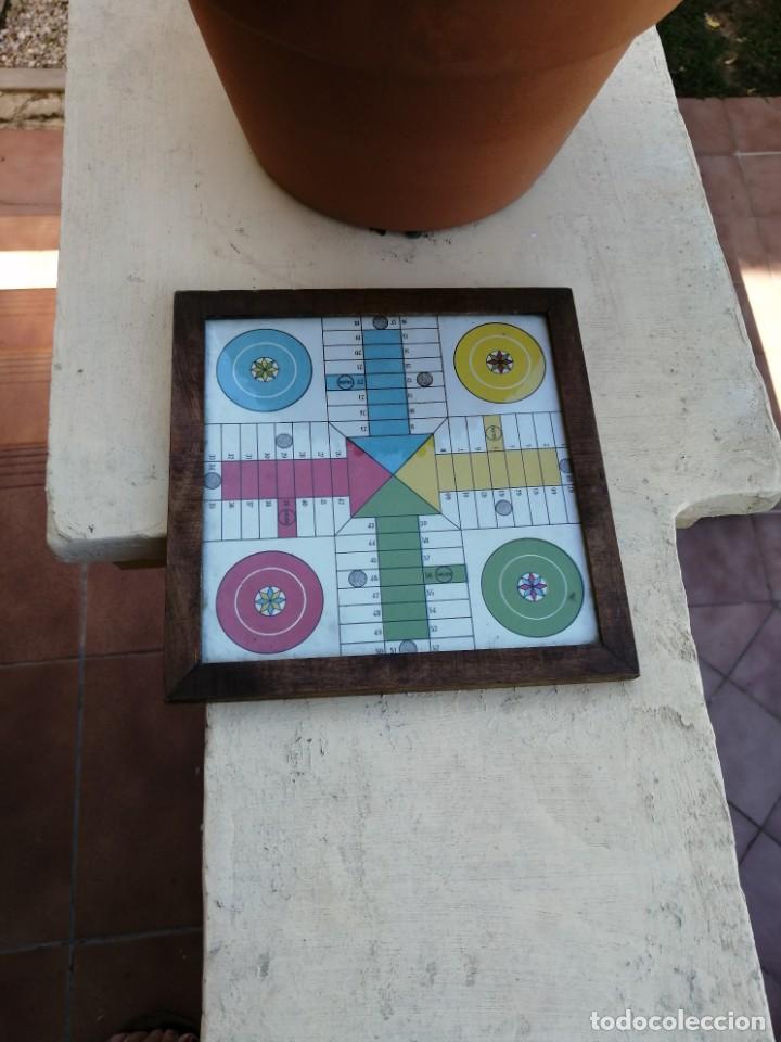Juegos de mesa: Antiguo tablero parchis 20x20cm - Foto 3