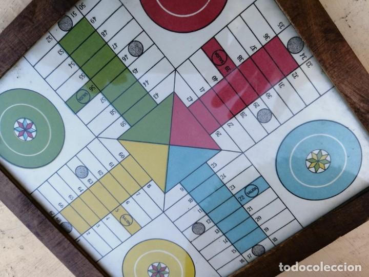 Juegos de mesa: Antiguo tablero parchis 20x20cm - Foto 4