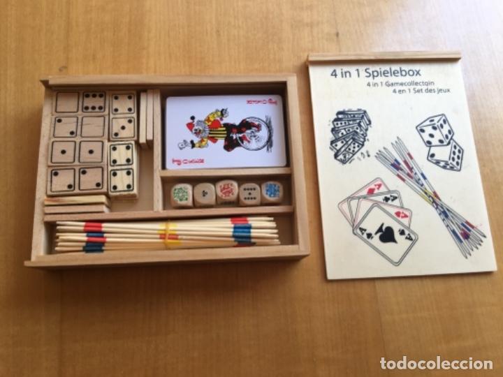 Juegos de mesa: Set de 4 juegos en madera nuevo - Foto 7