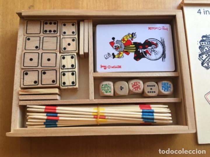 Juegos de mesa: Set de 4 juegos en madera nuevo - Foto 8