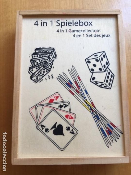 Juegos de mesa: Set de 4 juegos en madera nuevo - Foto 9
