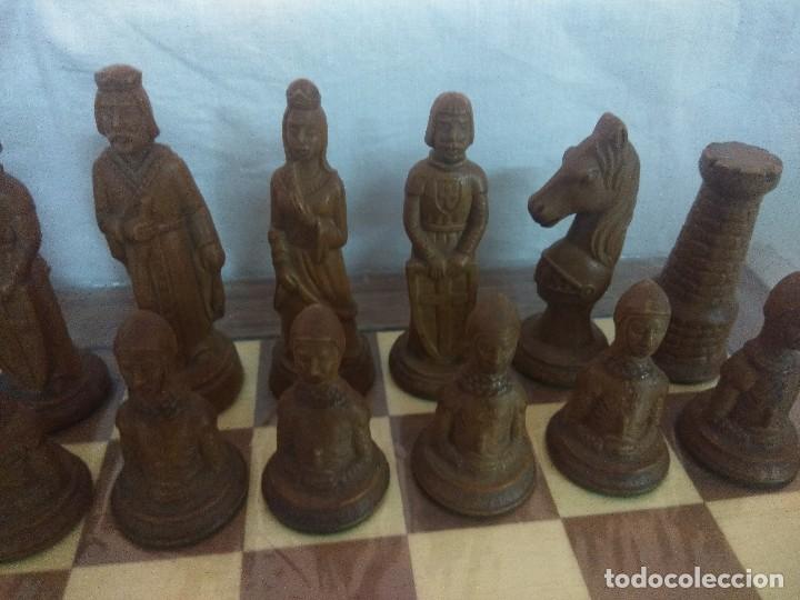 Juegos de mesa: PRECIOSO AJEDREZ MEDIAVAL. - Foto 3
