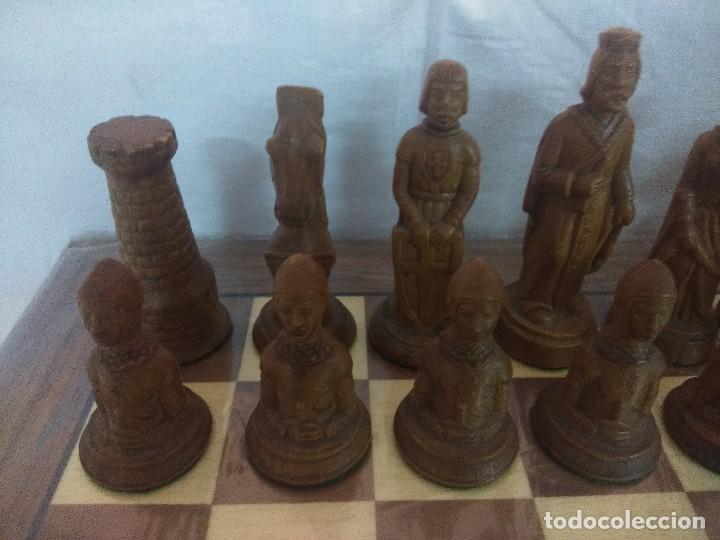 Juegos de mesa: PRECIOSO AJEDREZ MEDIAVAL. - Foto 8
