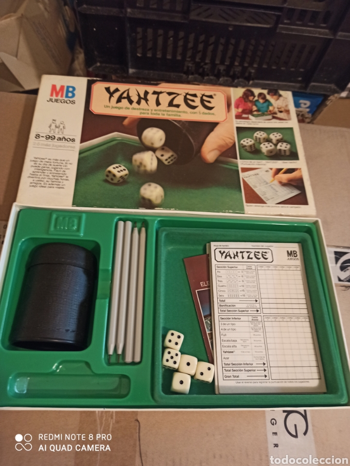 Juegos de mesa: JUEGOS: YAHTZEEDE MB ANTIGUO - Foto 4