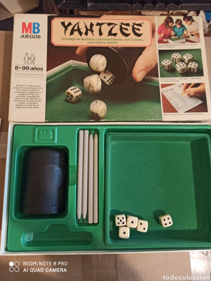 Juegos de mesa: JUEGOS: YAHTZEEDE MB ANTIGUO - Foto 6