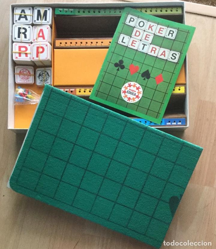 Juegos de mesa: P&oacute;ker de letras. Educa. A&ntilde;o 1981 - Foto 2