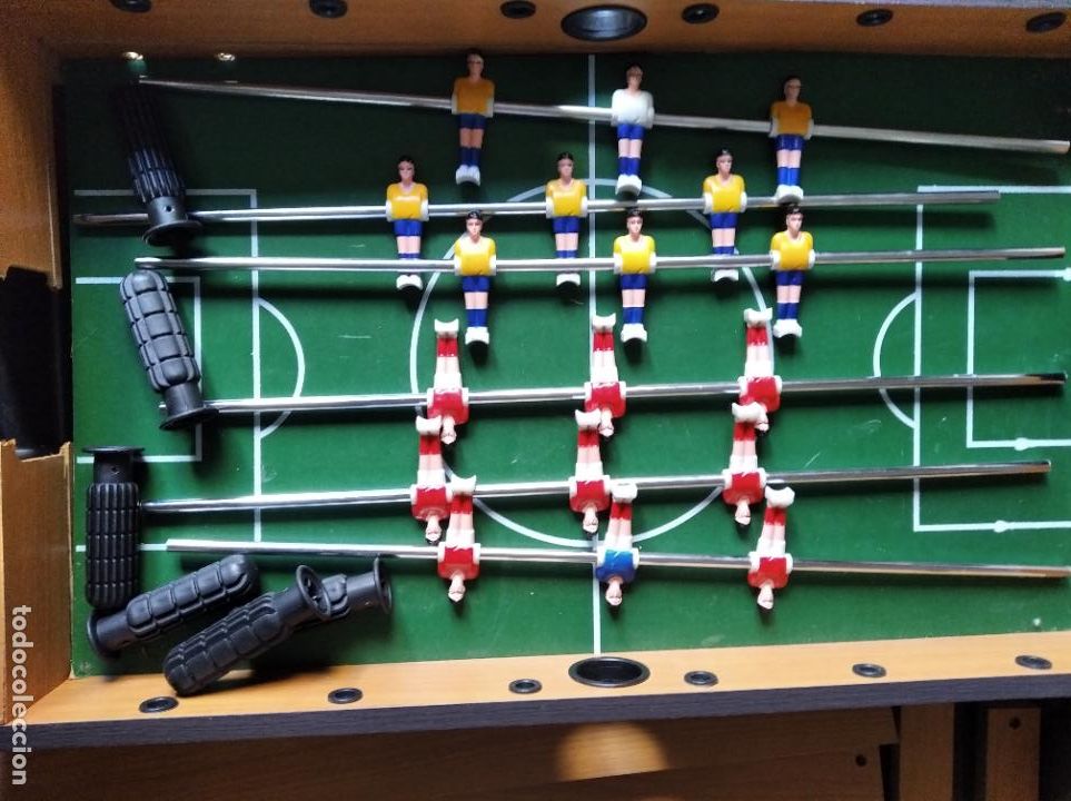 Juegos de mesa: FUTBOLIN DE MADERA GRANDE 72x38CM. - COMPLETO - Foto 2